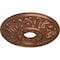 Ekena Millwork Valletta Ceiling Medallion (Fits Canopies up to 3 1/2"), 18"OD x 3 1/2"ID x 1"P, Polished Copper CM18VLPOS - alternate 3